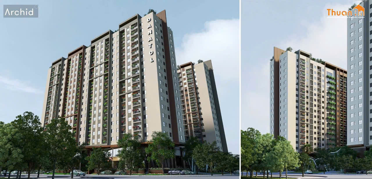 Phối cảnh tòa Danatol – chung cư Cửa Tiền Luxury.
