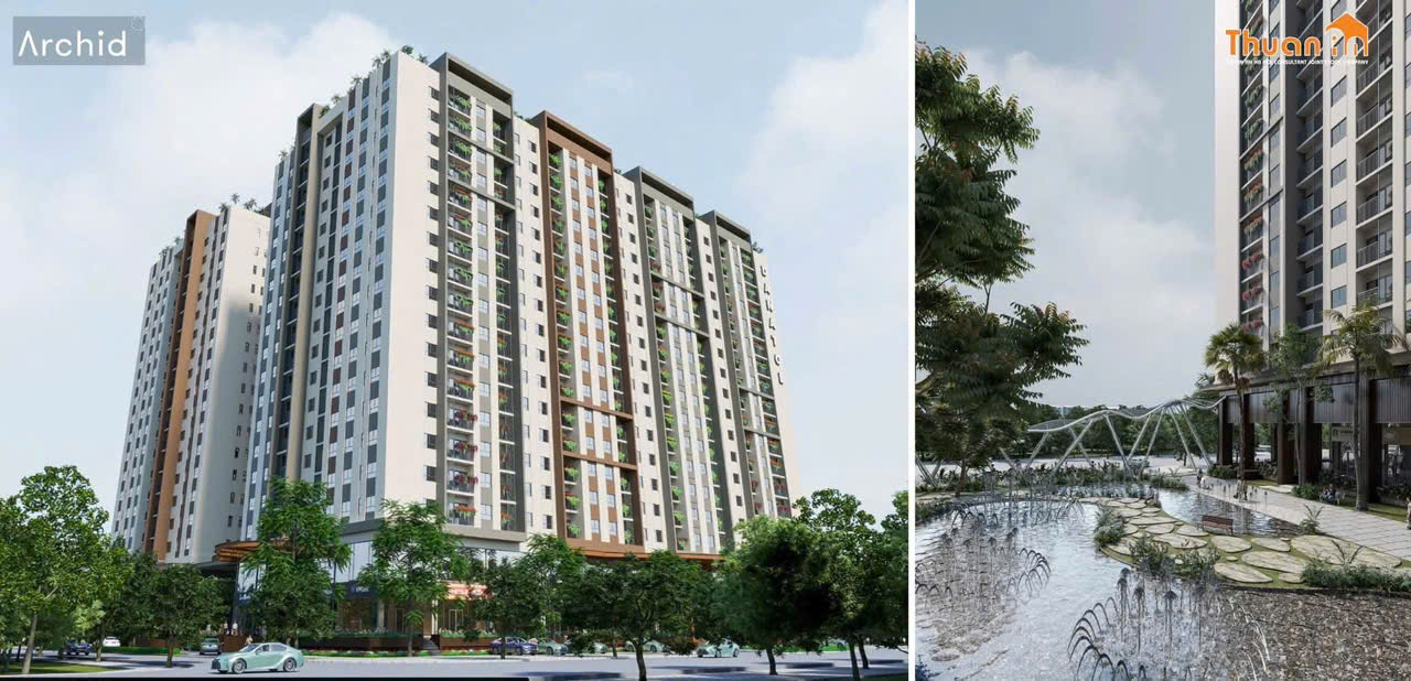 Phối cảnh cảnh quan, hồ nước nội khu (nguồn: chủ đầu tư).