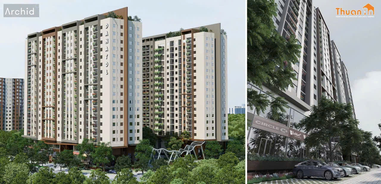 Khối đế shophouse – 22 căn thương mại ngay dưới chân dự án.
