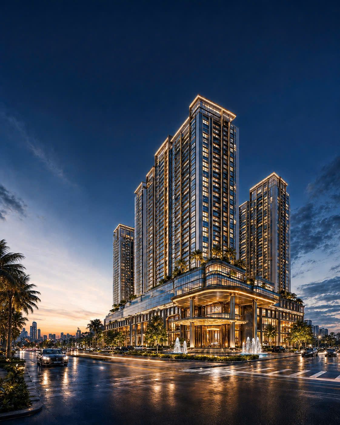 Phối cảnh tổng thể tổ hợp Sun Group Vinh - Trường Vinh