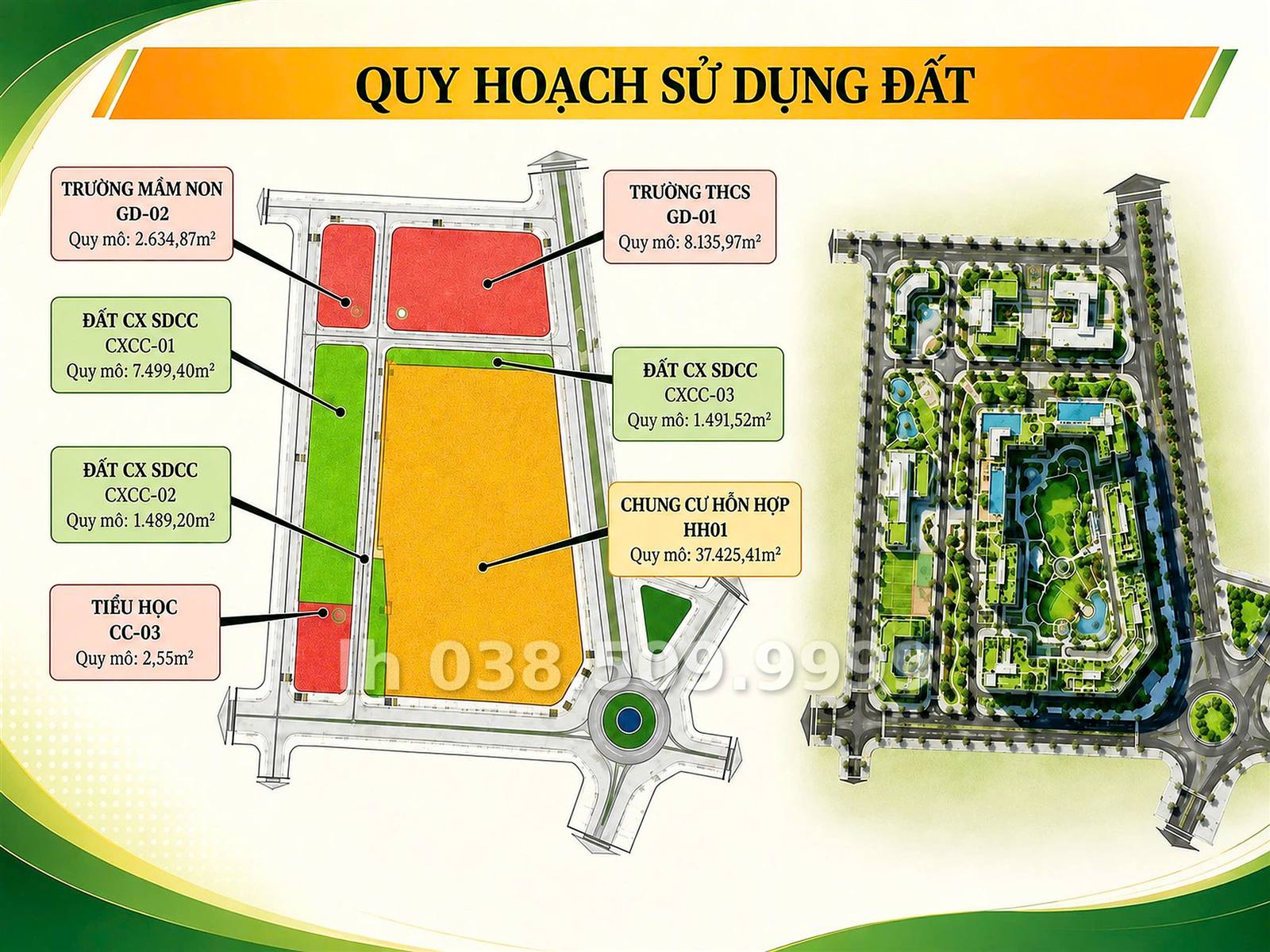 Mặt bằng quy hoạch tổng thể dự án Sun Group Vinh - Trường Vinh