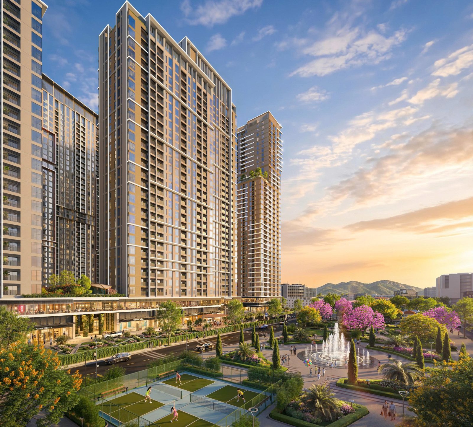 Phối cảnh công viên Trần Huy Liệu cạnh dự án Sun Glory Residence Vinh