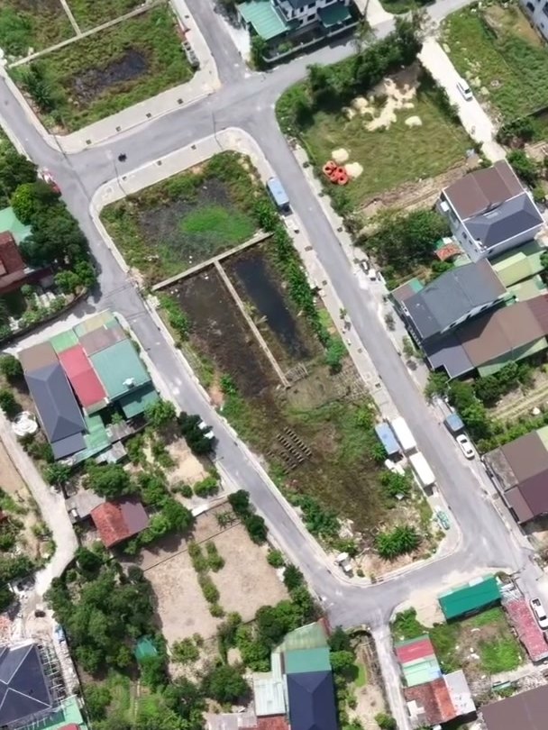 Flycam khu đấu giá Xuân Hương Nghi Đức đường nội bộ đã trải nhựa