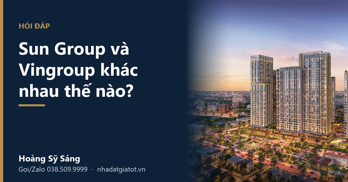 Sun Group và Vingroup khác nhau thế nào – phối cảnh Sun Group Trường Vinh, nhadatgiatot.vn